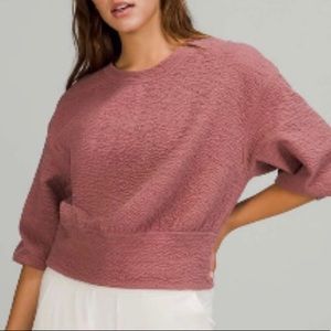 NWT Lululemon Textured Crewneck Pullover Size 6